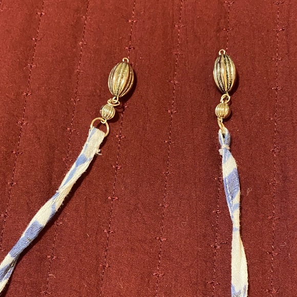 Mlle Gabrielle Blue/White Patterned Dress/Swim Coverup Large - Picture 5 of 7